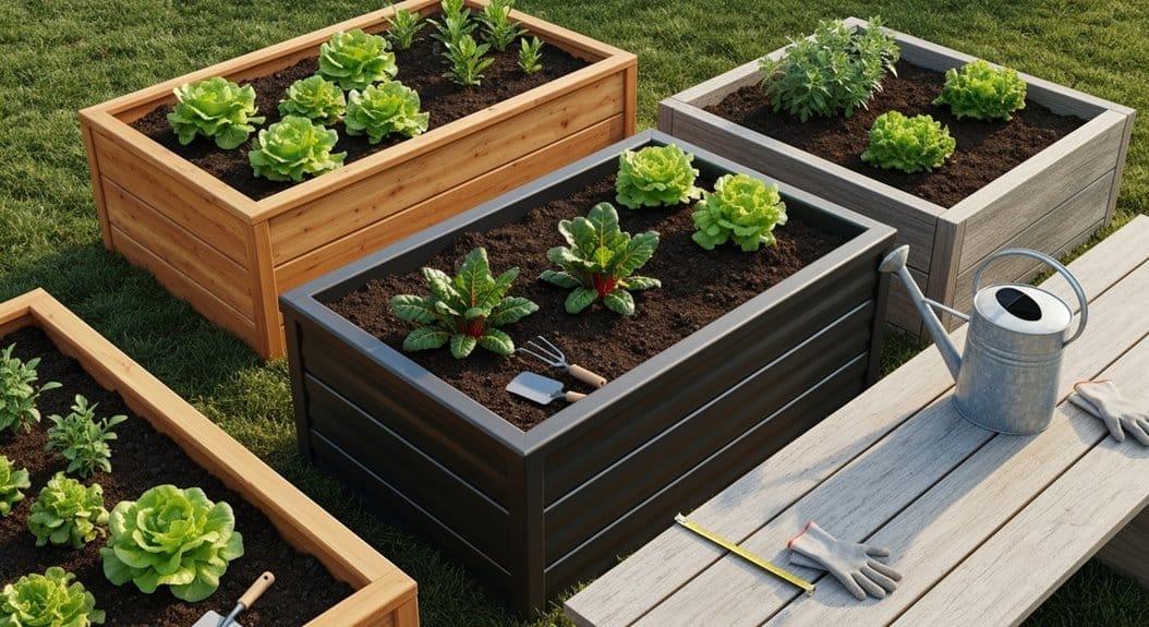 costs maintenance and material suitability for raised beds