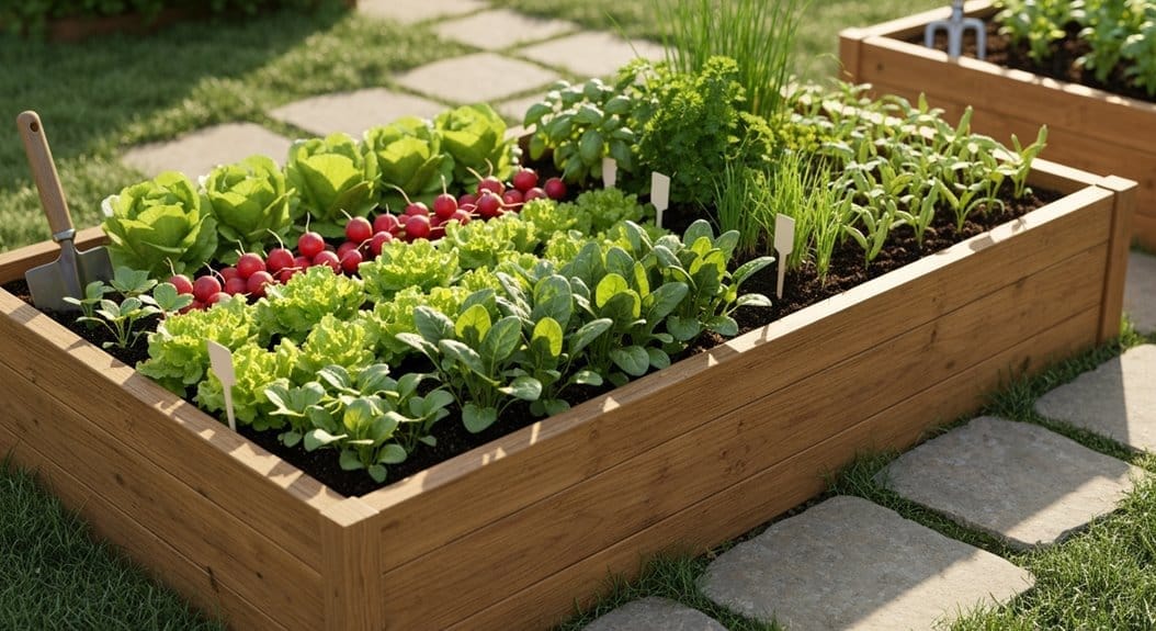 fast growing crops for beds