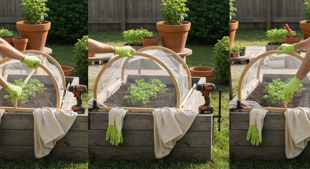 measure bed install hoops