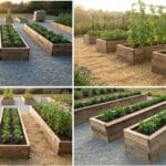 raised bed sizes heights paths