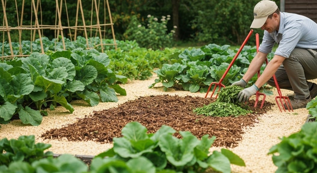 shredded leaves enrich gardens