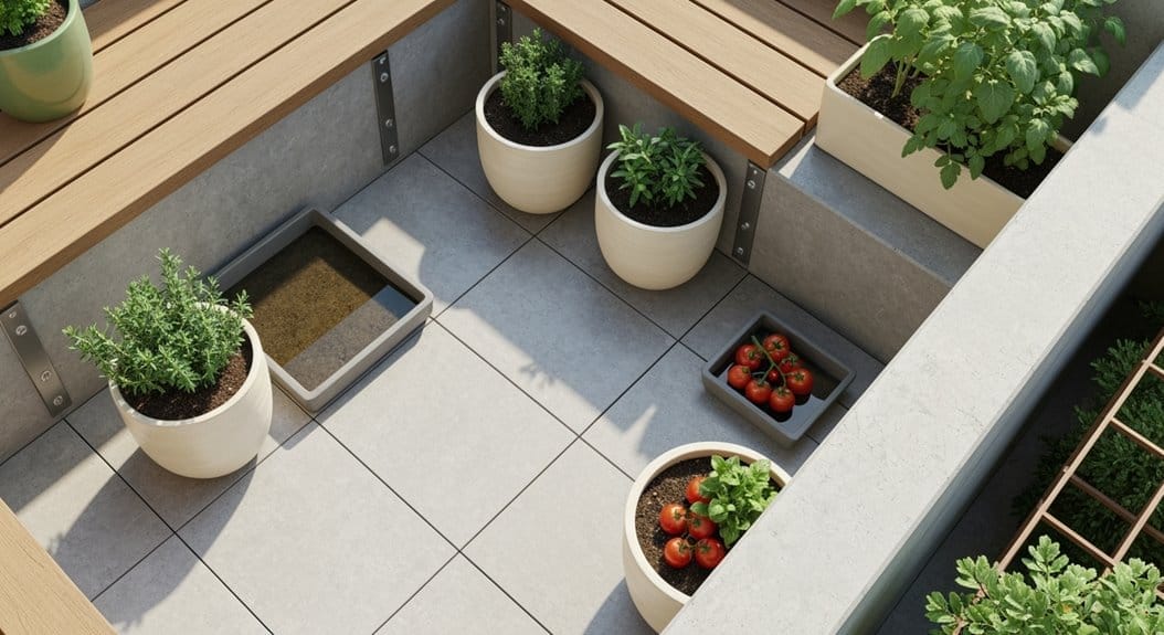 tile dead load calculations with planters and fixed features